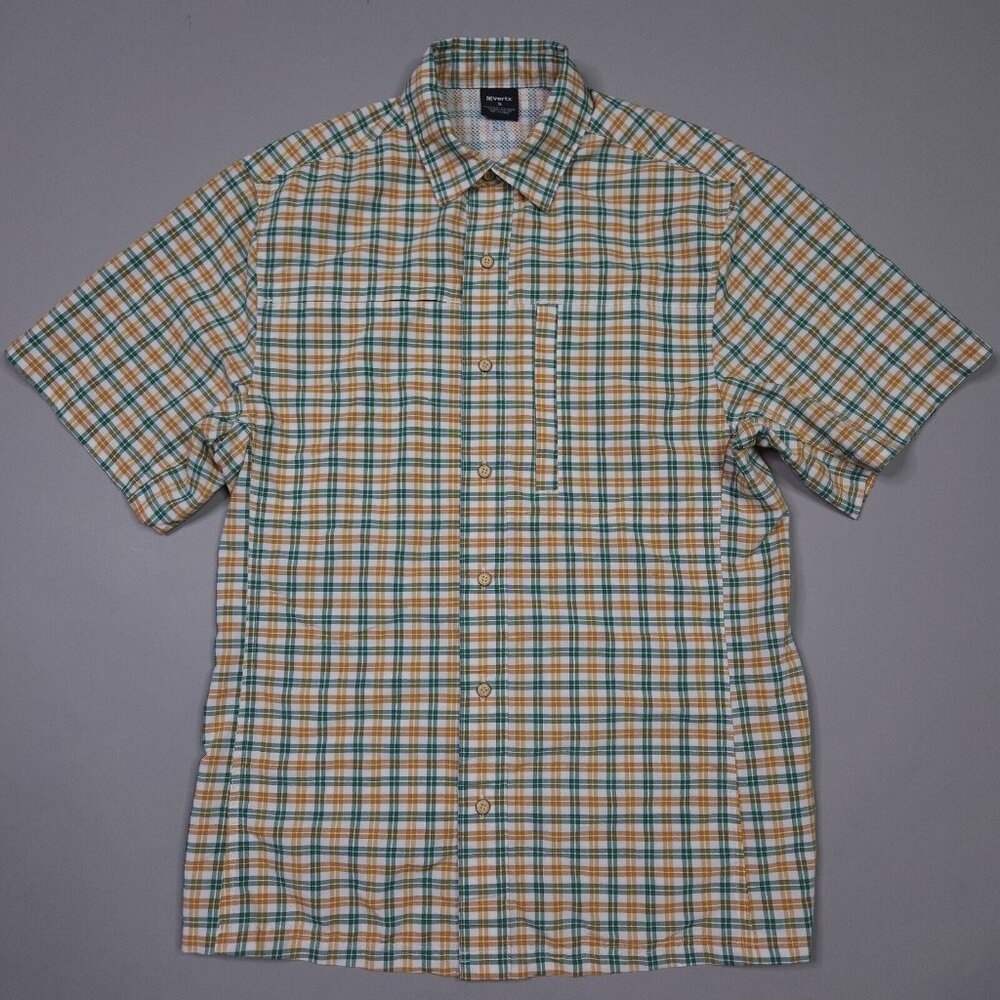 Vertx Speed Concealed Carry Shirt Sleeve Plaid Snap Button Hiking Shirt Small